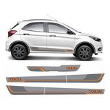 Kit Adesivo Novo Ford Ka Trail 2018 Faixa Personalizado 11