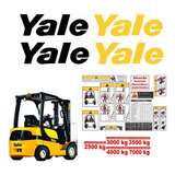 Kit Adesivo Para Empilhadeira Yale Completo