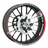 Kit Adesivo Refletivo Friso De Roda Para Moto Honda Fan 125 