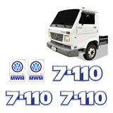 Kit Adesivos 7-110 Emblemas Caminhão Volkswagen Mwm