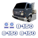 Kit Adesivos 8-150 Emblemas Caminhão Mwm Volkswagen Resinado