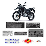 Kit Adesivos Advertência Moto Honda Xre 300 Completo