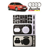 Kit Adesivos Audi A3 Comandos Ar Condicionado + Botão Farol