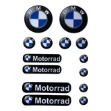 Kit Adesivos Capacete Moto Bmw Motorrad Refletivo 