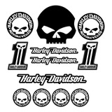 Kit Adesivos Capacete Refletivo Harley Davidson