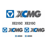 Kit Adesivos Compatível Escavadeira Xcmg Xe215c