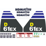Kit Adesivos Compatível Esteira Komatsu D61ex D61 Ex R426