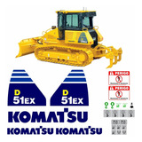 Kit Adesivos Compatível Trator Esteira Komatsu D 51ex D51ex