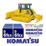 Kit Adesivos Compatível Trator Esteira Komatsu