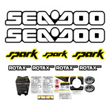 Kit Adesivos Completo Jet Ski Seadoo Spark 2015 - Amarelo