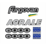Kit Adesivos Emblemas Resinados Agrale Furgovan 6000