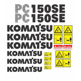 Kit Adesivos Escavadeira Hidráulica Komatsu Pc 150se