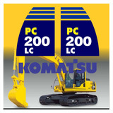 Kit Adesivos Escavadeira Hidráulica Komatsu Pc