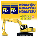 Kit Adesivos Escavadeira Hidráulica Komatsu Pc 220lc