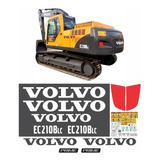 Kit Adesivos Escavadeira Volvo Ec210blc Prime