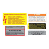 Kit Adesivos Etiquetas Motor Ford Fusion 2008 Completo 