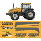 Kit Adesivos Faixas Etiquetas Trator Valtra Bm125i Bm 125i Cor Padrão