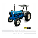 Kit Adesivos Faixas Trator Ford 6600 1980 Etiquetas