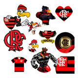 Kit Adesivos Flamengo Decore Sua Casa