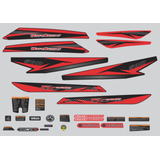 Kit Adesivos Jet Ski Yamaha Fx Cruiser Svho Vermelho