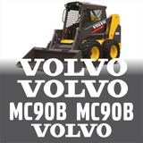 Kit Adesivos Mini Carregadeira Volvo Mc90b