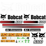 Kit Adesivos Mini Escavadeira Bobcat S300 Air Conditioned