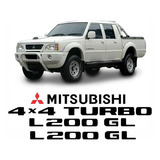 Kit Adesivos Mitsubishi L200 Gl 4x4