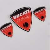 Kit Adesivos N 3d Logo Escudo Moto Carro Capacete Bau Ducati