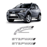 Kit Adesivos Prata Sandero Stepway 2008