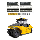 Kit Adesivos Rolo Compactador Para Dynapac Cp2700 16981 Cor Preto