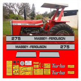 Kit Adesivos Trator Massey Ferguson 275 Turbo Completo R460