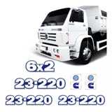 Kit Adesivos Vw 23-220 6x2 Cummins Resinados Etiquetas R878