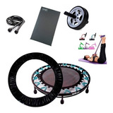 Kit Aeróbic Jump+ Capa+ Roda+ Colchonete +extensor +corda 