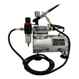 Kit Aerografia Compressor 110v/220v Bivolt Profissional