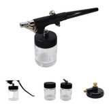 Kit Aerografo Ação Simples Com 6 Peças Bico 0,8mm Urban