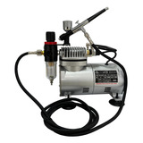 Kit Aerografo Compressor 110/220 Profissional +