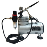 Kit Aerografo Compressor 110/220 Profissional +