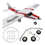 Kit Aeromodelo Cessna + Trem De Pouso Completo + Linkagem