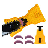 Kit Afiador Amolador De Corrente De Motosserra + 4 Pedras