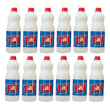 Kit Agua Sanitária 12 Unidades De 1 Litro Tay Limpeza Total