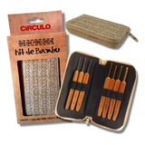 Kit Agulha Croche Bambu Círculo -