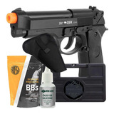 Kit Airsoft Spring S92 6mm + 1000un Bbs Coldre Óleo Maleta