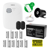 Kit Alarme Intelbras 5 Sensor Magnético C/ Fio Porta De Aço