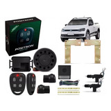 Kit Alarme Positron Vw Trava Eletrica Saveiro G5 Suporte