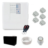 Kit Alarme Residencial 5 Sensor Porta Sem Fio Conf. Bat. 12v