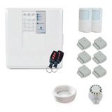 Kit Alarme Residencial Comercial 8 Sensor