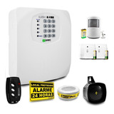 Kit Alarme Residencial Comercial Discadora 3 Sensores S/ Fio