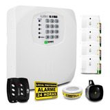 Kit Alarme Residencial E Com. Ecp 4 Sensores + Discadora