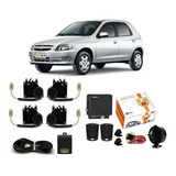 Kit Alarme + Trava Eletrica Especifica Celta 4 Portas Comple