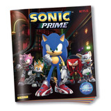 Kit Album Capa Cartão + 6 Envelopes ( 30 Cromos) Sonic Prime